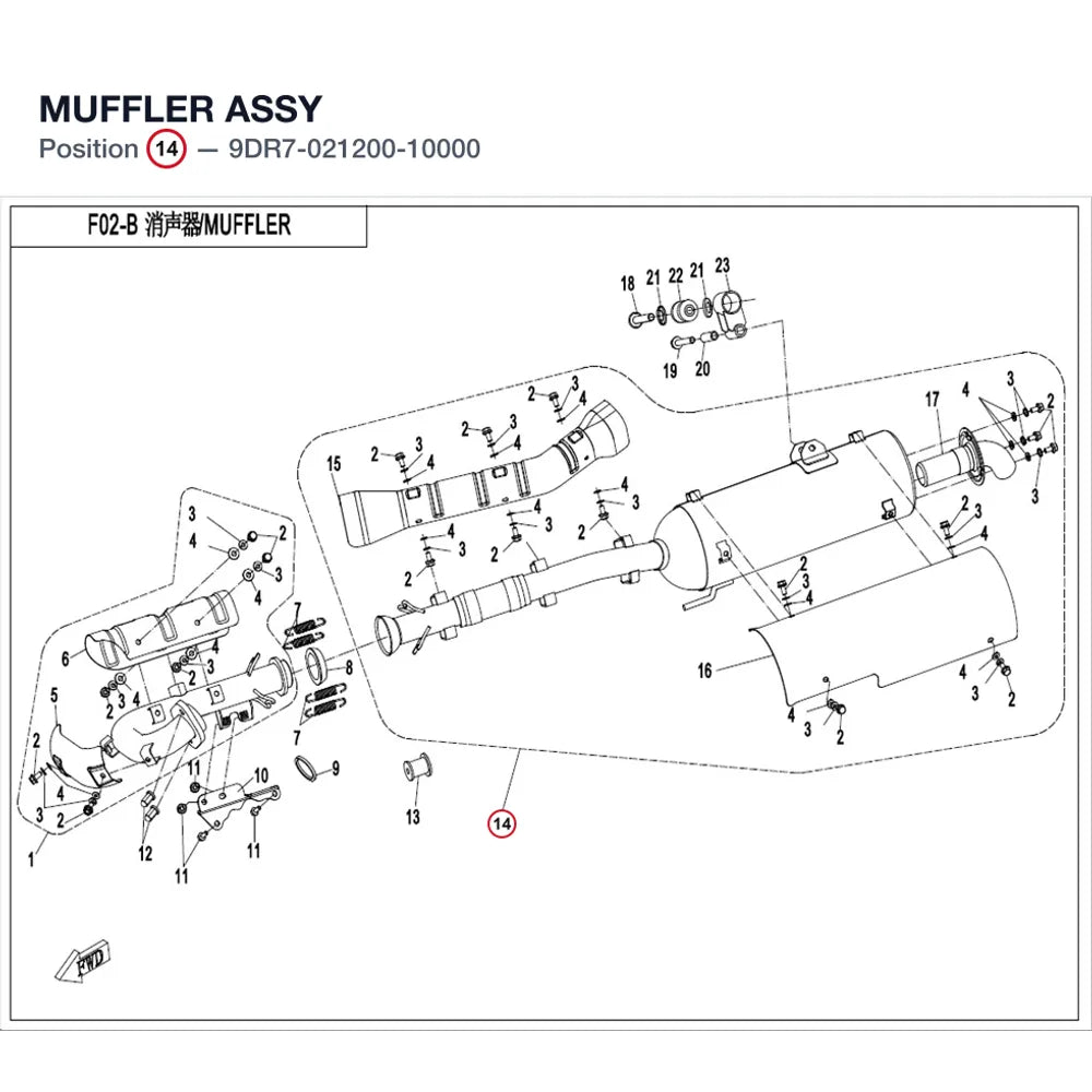 MUFFLER ASSY product image