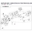 MUFFLER ASSY - WHEN STOCK IS 0 THIS ITEM IS NO LONGER AVAILABLE product image