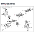 MIDDLE PANEL, ENGINE product image