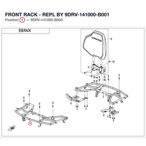 FRONT RACK - REPL BY 9DRV-141000-B001 product image
