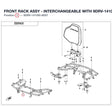 FRONT RACK ASSY - INTERCHANGEABLE WITH 9DRV-141000-B000 - REPL BY 9DRV-141000-B001-0BP product image