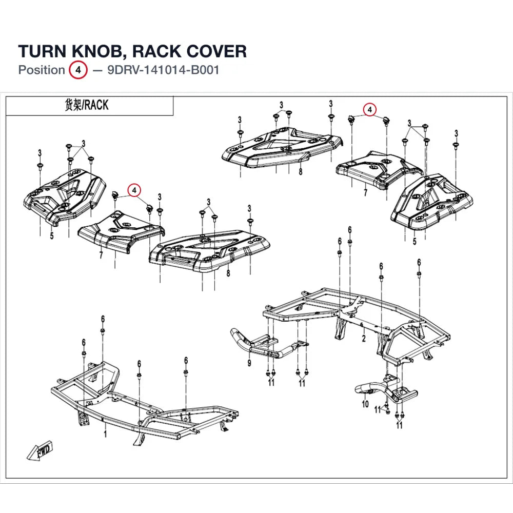 TURN KNOB, RACK COVER product image