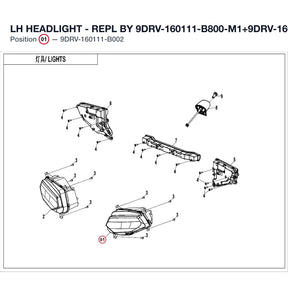 LH HEADLIGHT product image