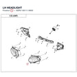 LH HEADLIGHT product image