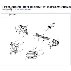 HEADLIGHT, RH product image