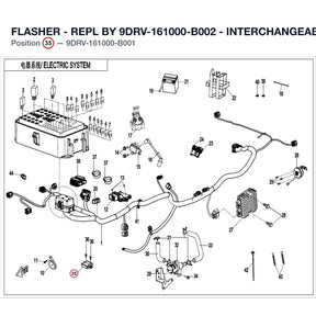 FLASHER - REPL BY 9DRV-161000-B001-10 - INTERCHANGEABLE WITH 9DRV-16100-B000 product image