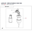LOCK KIT - REPL BY 9DSV-011000-7203 product image