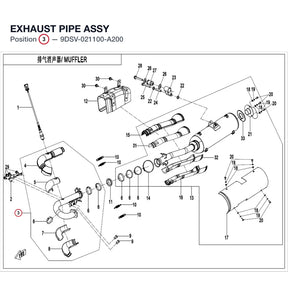 EXHAUST PIPE ASSY product image