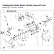 LOWER HEAT INSULATOR, FRONT EXHAUST PIPE product image