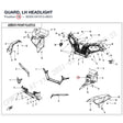 GUARD, LH HEADLIGHT product image
