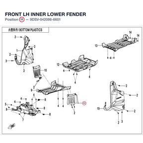 FRONT LH INNER LOWER FENDER product image