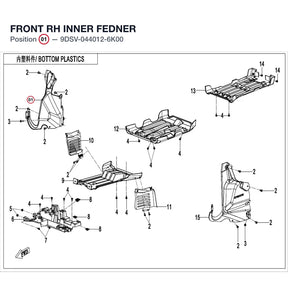 FRONT RH INNER FEDNER product image