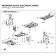 MOUNTING PLATE, ELECTRICAL PARTS product image