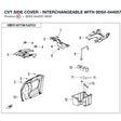 CVT SIDE COVER - INTERCHANGEABLE WITH  9DS#-044057-6003 product image