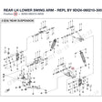 REAR LH LOWER SWING ARM product image