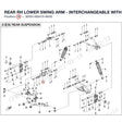REAR RH LOWER SWING ARM - INTERCHANGEABLE WITH  9DS#-060410-6003 product image