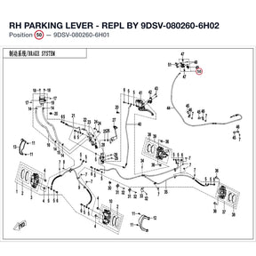 RH PARKING LEVER - REPL BY 9DSV-080260-6H02 product image