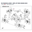 RH PARKING LEVER - REPL BY 9DSV-080260-6H03 product image
