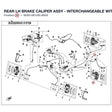 REAR LH BRAKE CALIPER ASSY - INTERCHANGEABLE WITH 7020-081050-10000 product image