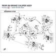 REAR RH BRAKE CALIPER ASSY product image