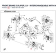 FRONT BRAKE CALIPER, LH - INTERCHANGEABLE WITH 9CR3-081100-10000 product image