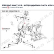 STEERING SHAFT, EPS - INTERCHANGEABLE WITH 9DSV-102100-6R00 product image