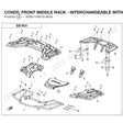 COVER, FRONT MIDDLE RACK - INTERCHANGEABLE WITH  9DS#-140015-6001 product image