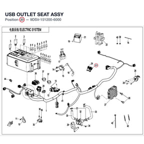 USB OUTLET SEAT ASSY product image