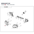 HEADLIGHT, RH product image
