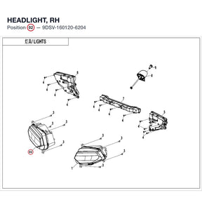 HEADLIGHT, RH product image
