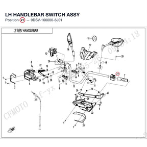 LH HANDLEBAR SWITCH ASSY product image