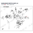 HANDLEBAR SWITCH ASSY, LH product image