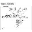 2WD/4WD SWITCH ASSY - INTERCHANGEABLE WITH 9DSV-169080-A500-10 product image