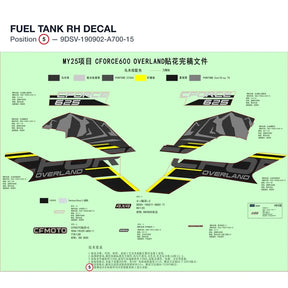 FUEL TANK RH DECAL product image