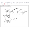 FRONT BUMPER ASSY - REPL BY 9DSV-232000-6001-0BP product image