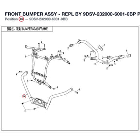 FRONT BUMPER ASSY - REPL BY 9DSV-232000-6001-0BP product image