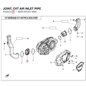 JOINT, CVT AIR INLET PIPE product image
