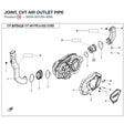 JOINT, CVT AIR OUTLET PIPE product image