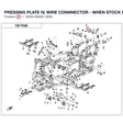 PRESSING PLATE IV, WIRE CONNNECTOR - WHEN STOCK IS 0 THIS ITEM IS NO LONGER AVAILABLE product image