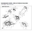 DASHBOARD COVER - REPL BY 9DSV-041022-6002 product image