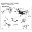LH DECO PLUG, FRONT BUMPER product image