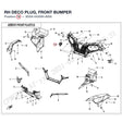 RH DECO PLUG, FRONT BUMPER product image