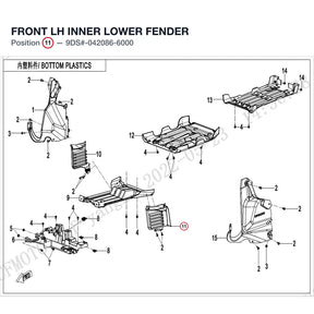 FRONT LH INNER LOWER FENDER product image