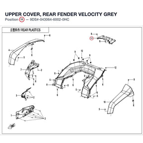 UPPER COVER, REAR FENDER product image