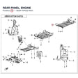 REAR PANEL, ENGINE product image