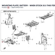 MOUNTING PLATE, BATTERY - WHEN STOCK IS 0 THIS ITEM IS NO LONGER AVAILABLE product image