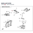 VISOR, AIR FILTER product image