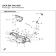 LOCK PIN, TAIL BOX product image