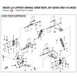 REAR LH UPPER SWING ARM REPL BY 9DSV-060110-6K00 product image