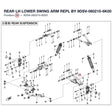 REAR LH LOWER SWING ARM REPL BY 9DSV-060210-6K00 product image